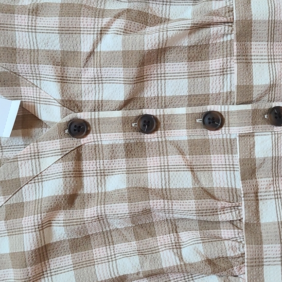 Ann Taylor Factory checkered midi dress size L - Picture 4 of 4